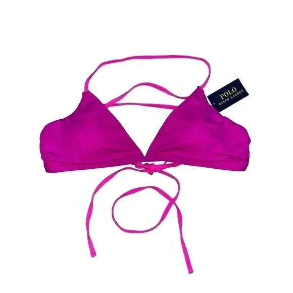 Polo Ralph Lauren Bikini Top Size XS Fuchsia Pink Adjustable - Picture 5 of 7